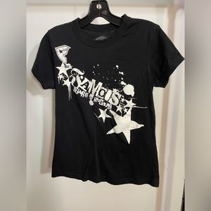 Vintage Y2K Famous Stars & Straps black and white tee size XL